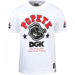 DGK x Popeye Men Strong To The Finish Tee (white)