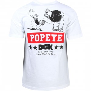 DGK x Popeye Men Don't Be A Hater Tee (white)