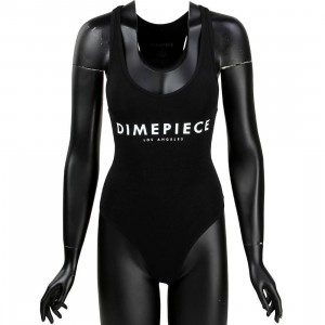 Dimepiece Women Dimepiece Thong Bodysuit (black)
