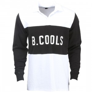 Barney Cools Men B Cools Rugby Long Sleeve Shirt (white)