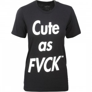 Married To The Mob Women Cute As F Tee (black)