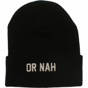 Married To The Mob Or Nah Knit Beanie (black)