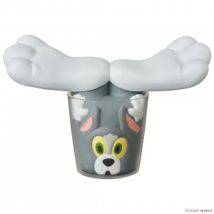 Medicom UDF Tom And Jerry Series 3 - Tom Runaway To Glass Cup Figure (gray)