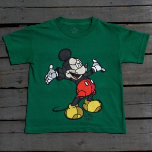 BAIT x David Flores Mickey Youth Tee (green / kelly green)