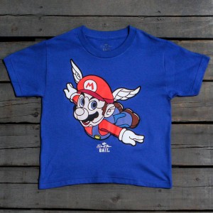BAIT x David Flores Mario Youth Tee (blue / royal blue)