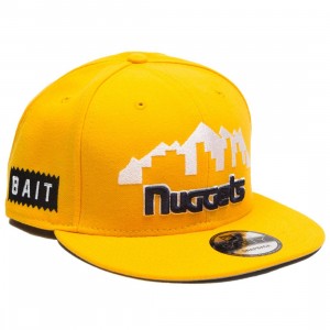 BAIT x NBA X New Era 9Fifty Denver Nuggets Alt A Gold Snapback Cap (gold)