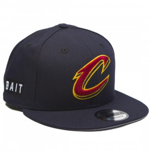 BAIT x NBA X New Era 9Fifty Cleveland Cavaliers OTC Snapback Cap (navy)