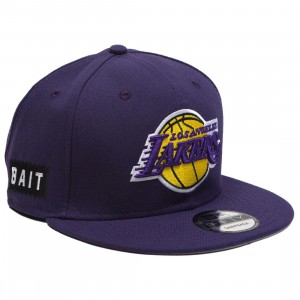 BAIT x NBA X New Era 9Fifty Los Angeles Lakers OTC Snapback Cap (purple)
