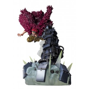 Bandai Figuarts Zero One Piece Extra Battle Eustass Kid Battle Of Monsters On Onigashima Figure (red)