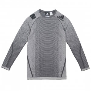 Adidas x Undefeated Men Alphaskin Tech Heat Tee (gray / solid grey / utility black)