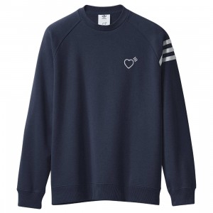 Adidas x Human Made Men Sweat Shirt (navy / collegiate navy)