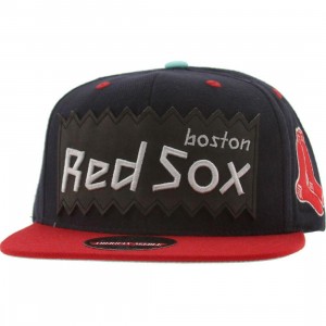 BAIT x MLB x American Needle Boston Red Sox Retro Snapback Cap (navy / red)