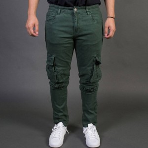 Embellish NYC Men Liam Cargo Biker Jeans (green / army)