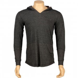 ARSNL Sabastien Light Weight Hooded Long Sleeve Tee (charcoal heather)