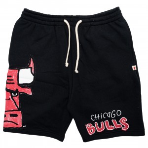 After School Special x NBA Men Bulls Doodle Shorts (black)