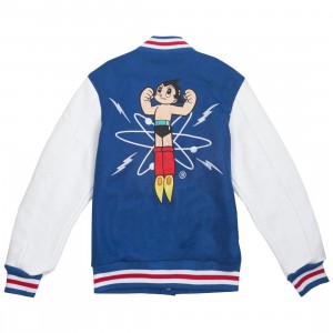 BAIT x Astro Boy Men Launch Varsity Jacket (blue / white)