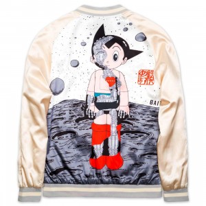 BAIT x Astro Boy Men Moon Souvenir Jacket (gold / white)
