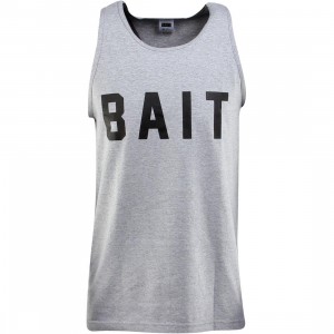 BAIT Logo Tank Top (gray / heather gray / black)