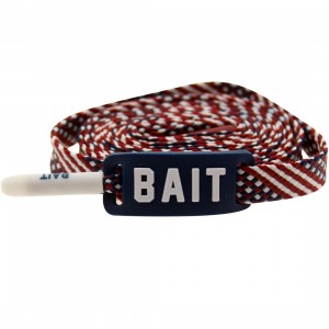 BAIT USA Flag Flat Shoelaces (blue)