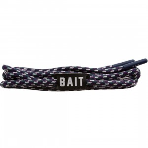BAIT Grape Premium Rope Shoelaces (purple / teal / white)