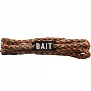 BAIT Guardian Premium Rope Shoelaces (orange / silver / black)