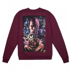 BAIT x Joker Men Villains Crewneck Sweater (purple)