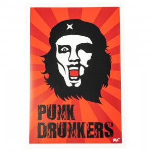 BAIT x Punk Drunker 11x14 Print- Revolution (black / red)