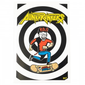 BAIT x Punk Drunker 11x14 Print- Drunk Skater (black)