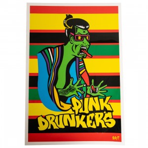 BAIT x Punk Drunker 24x36 Crystal HQ Print - Tongue (black)