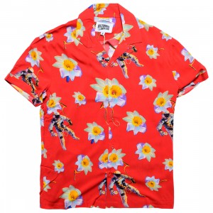 Billionaire Boys Club Men Dream Space Woven Shirt (red)