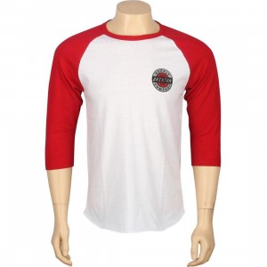 Brixton Chamber II Raglan Tee (white / red)