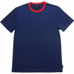 Brixton Fraction Pocket Knit Tee (navy)