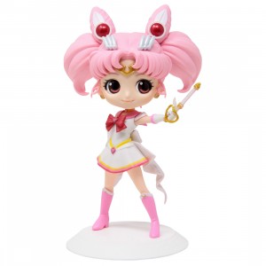 Banpresto Q Posket Pretty Guardian Sailor Moon Eternal the Movie Super Sailor Chibi Moon-Chibi Moon Kaleidoscope Version Figure Re-Run (pink)