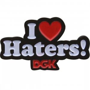 DGK Haters Pin (black / white / red)