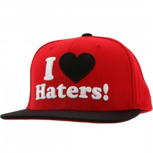 DGK Haters Snapback Cap (red / black)