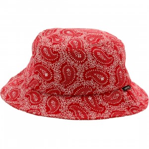 Deadline Paisley Bucket Hat (red)