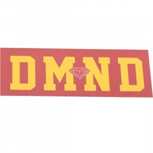 Diamond Supply Co DMND Super Sticker (pink / yellow)