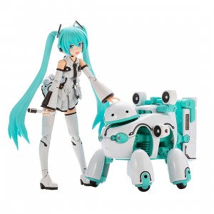 Kotobukiya Frame Music Girl Hatsune Miku Maruttoys Ver. And Tamotu Miku Ver. Plastic Model Kit (white)