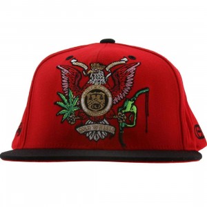 Gold Trust Starter Snapback Cap (red / black)