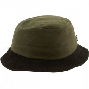 HUF Moleskin Bucket Hat (forest / green / black)