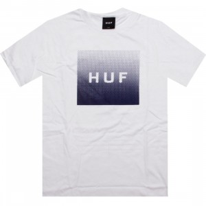 HUF Dot Fade Original Logo Tee (white)