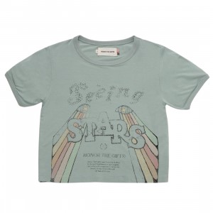 Honor The Gift Women Seeing Stars Tee (green / sage)