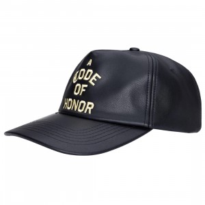Honor The Gift Los Angeles Leather Cap (black)