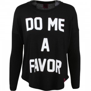 Married To The Mob Women Do Me A Favor Long Sleeve Tee (black)
