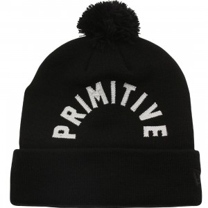 Primitive Arc Pom Beanie (black)