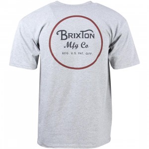 Brixton Men Wheeler Tee (gray / heather)