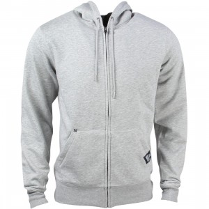 New Balance Men Full Zip Fleece Hoodie (gray / athletic grey)