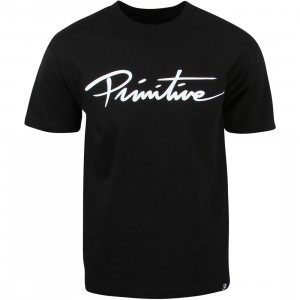 Primitive Men Nuevo Script Tee (black)