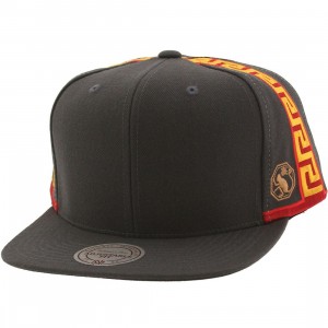 Mitchell And Ness Golden State Warriors Blank Front Snapback Cap (gray)