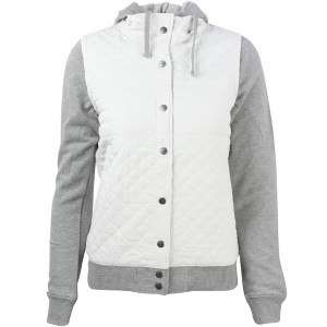 RVCA Women Regulate Hooded Fleece Sweater (white / vintage)